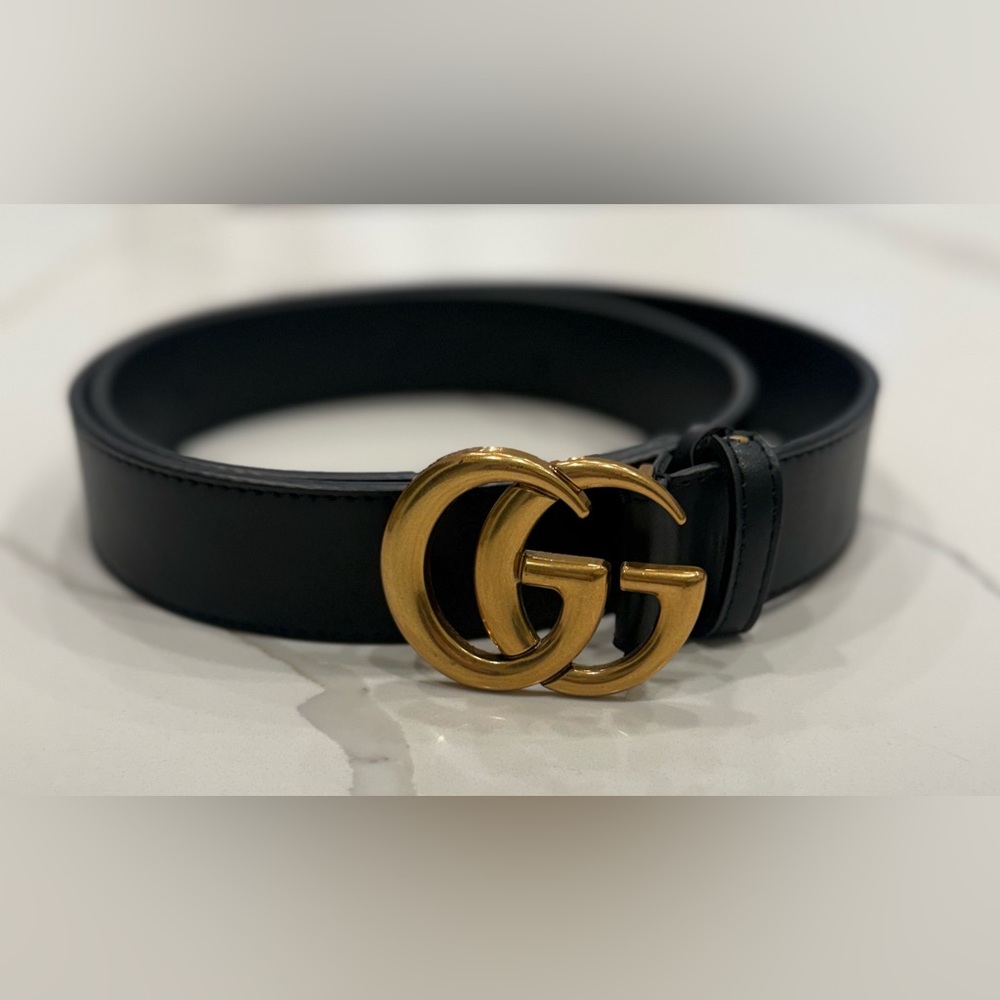 Gucci GG Belt Made In Italy FU40X, 125 50 Black